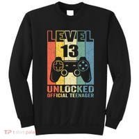 Teenager 13th Birthday Gift Level 13 Unlocked Sweatshirt thumb 0