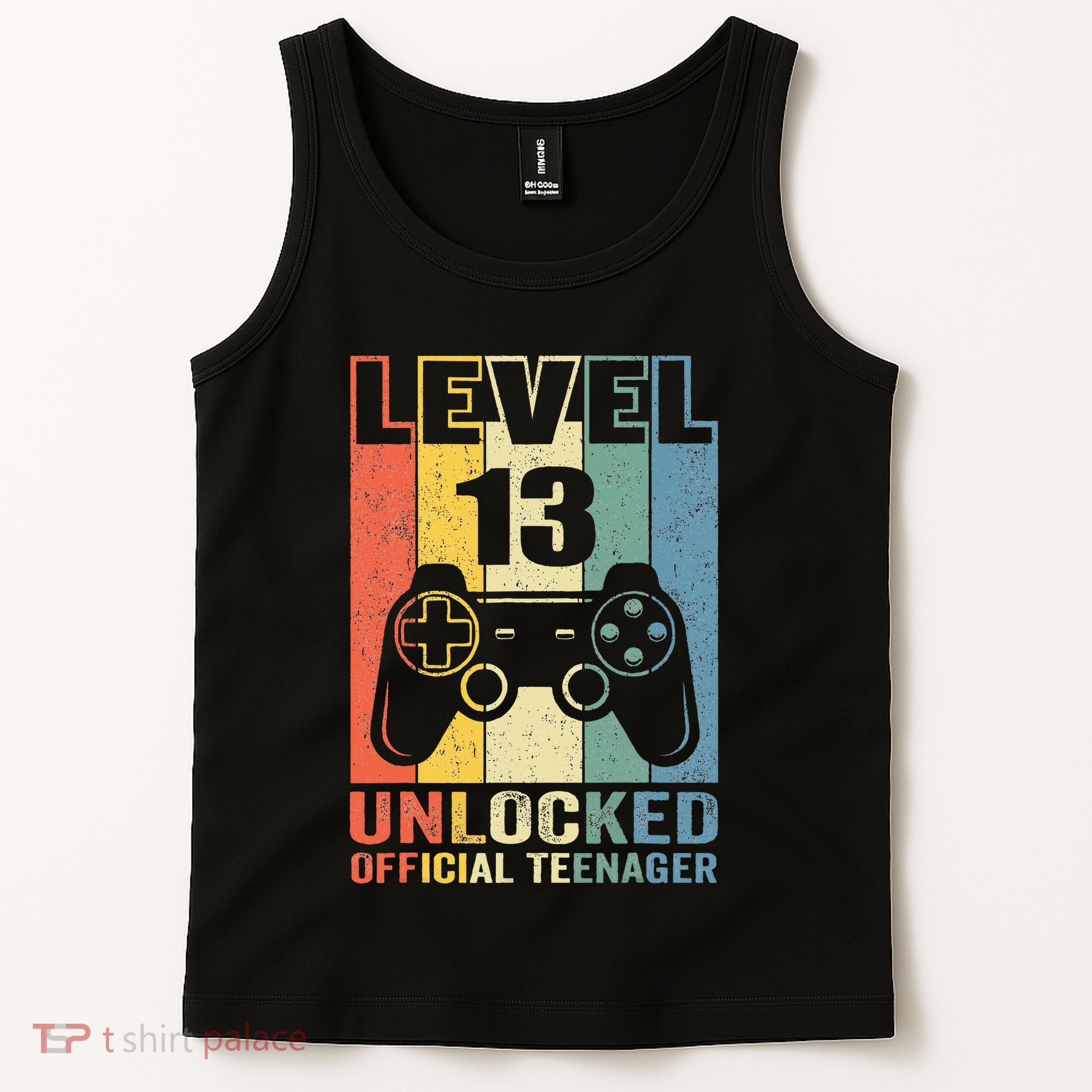 Teenager 13th Birthday Gift Level 13 Unlocked Tank Top