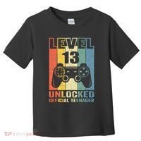 Teenager 13th Birthday Gift Level 13 Unlocked Toddler T-Shirt thumb 0