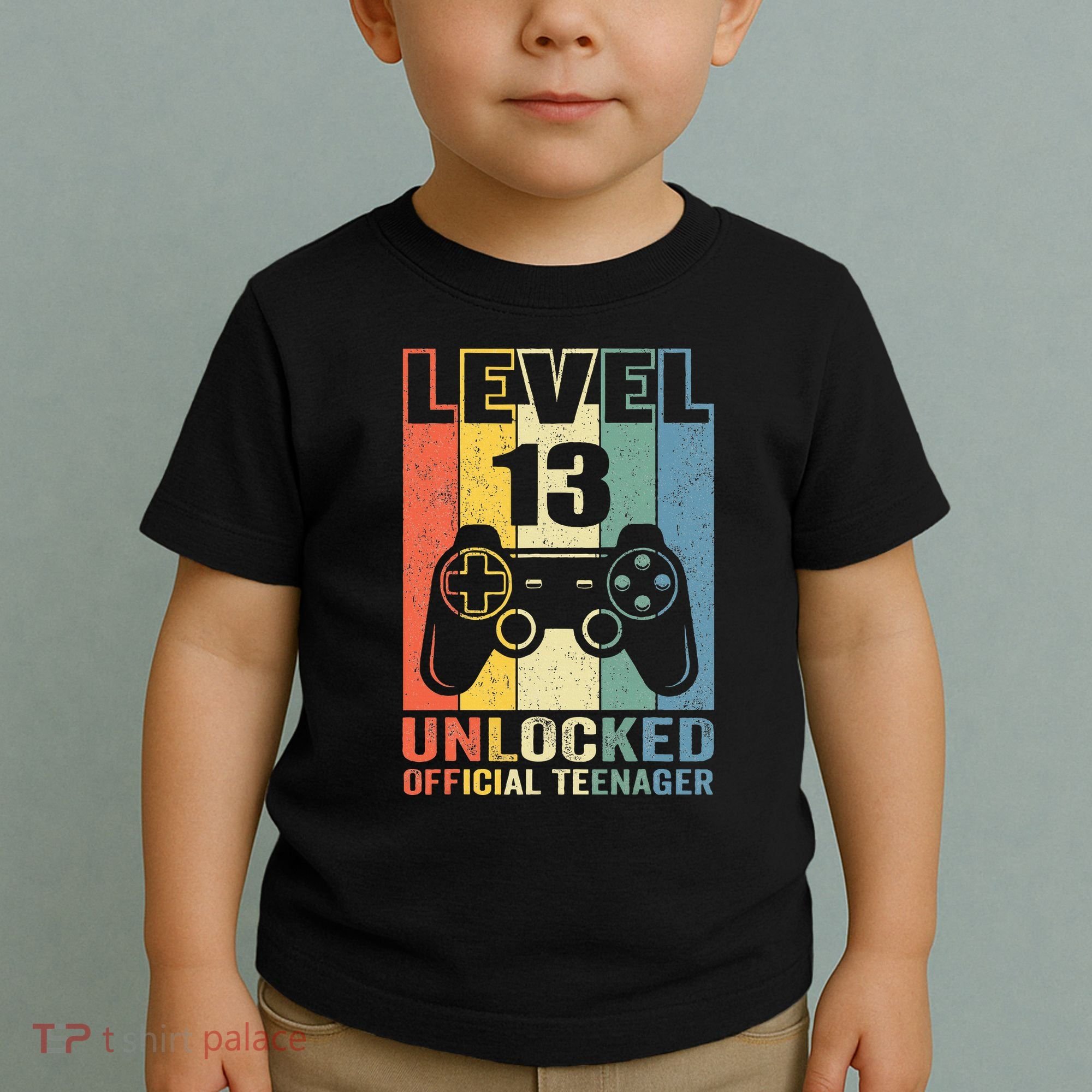 Teenager 13th Birthday Gift Level 13 Unlocked Toddler T-Shirt