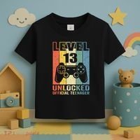 Teenager 13th Birthday Gift Level 13 Unlocked Toddler T-Shirt thumb 3