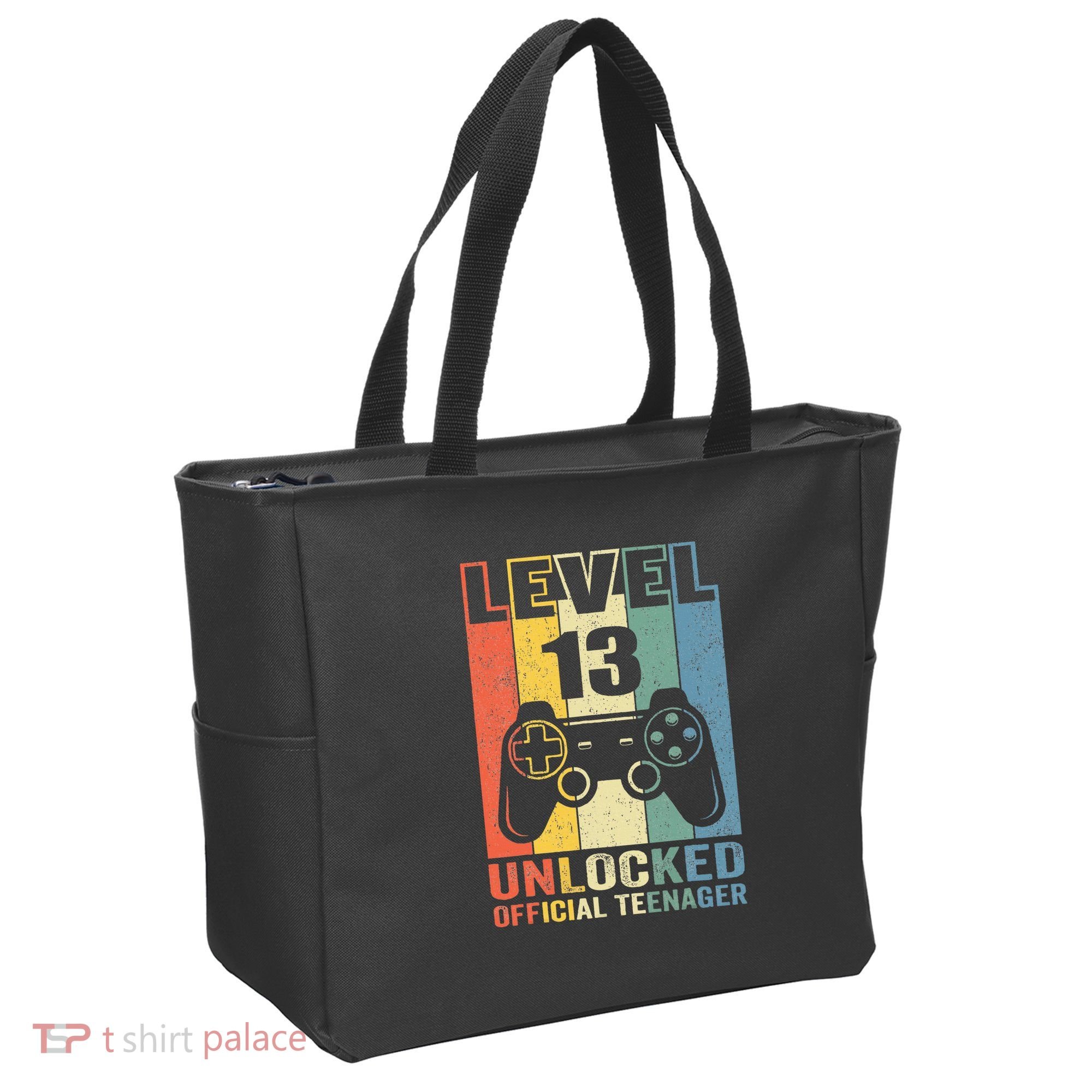 Teenager 13th Birthday Gift Level 13 Unlocked Tote Bag