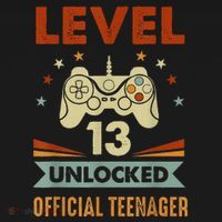 Teenager 13th Birthday Level 13 Unlocked Coaster thumb 2