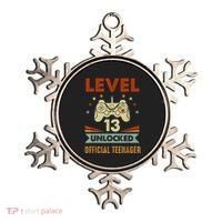 Teenager 13th Birthday Level 13 Unlocked Ornament thumb 0