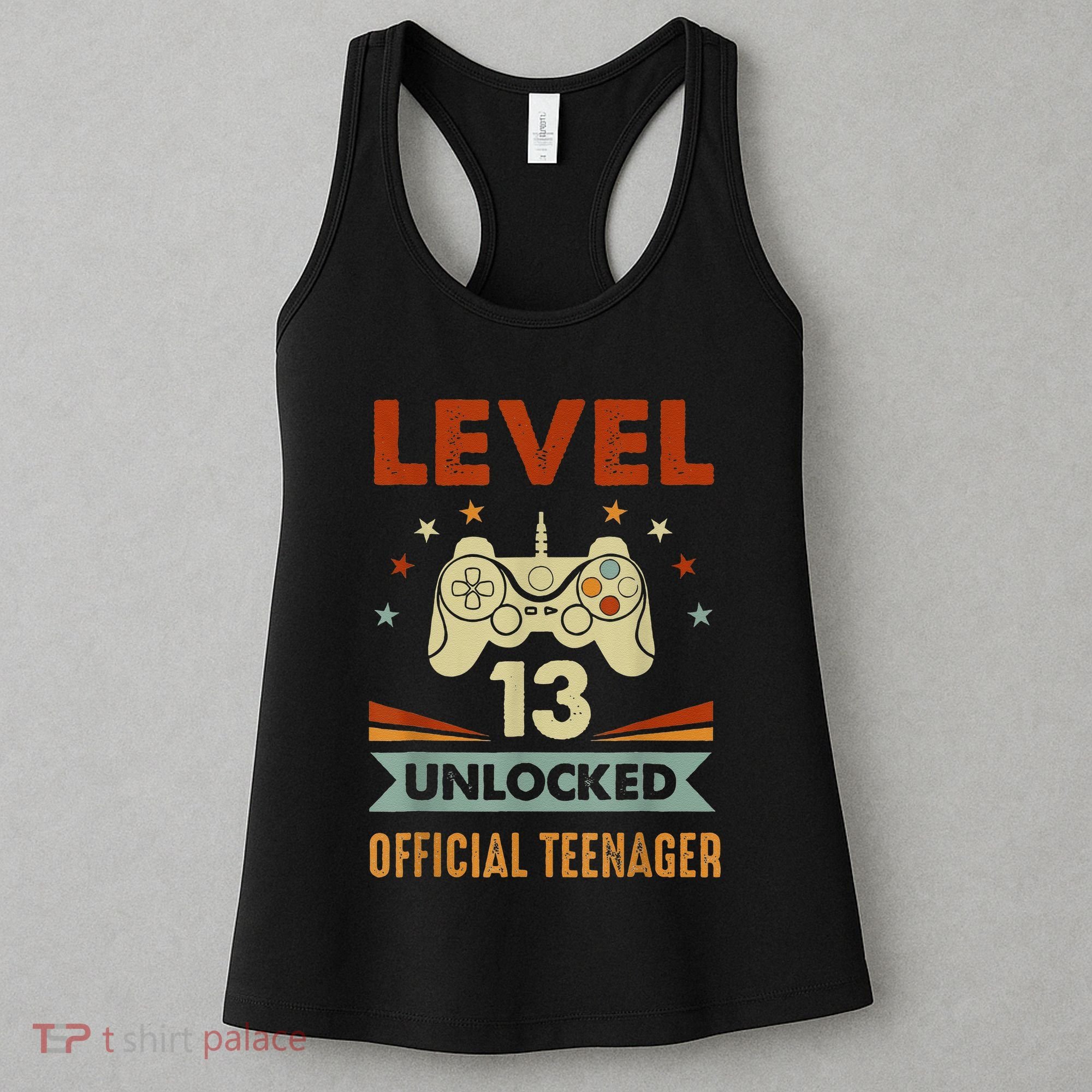 Teenager 13th Birthday Level 13 Unlocked Women's Tank Top
