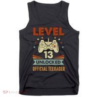 Teenager 13th Birthday Level 13 Unlocked Tank Top thumb 0