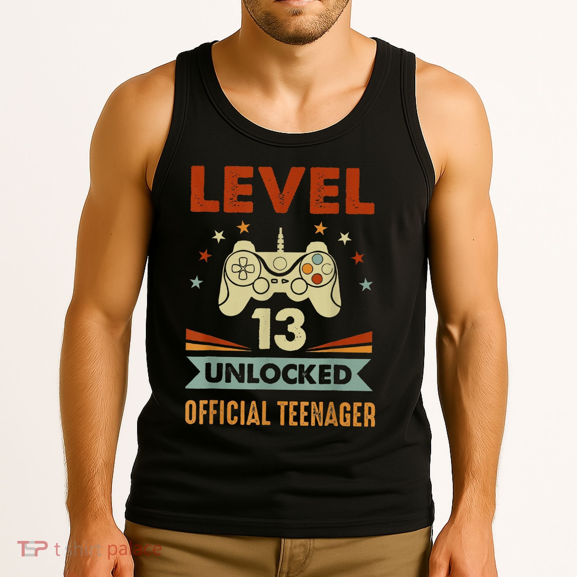 Teenager 13th Birthday Level 13 Unlocked Tank Top