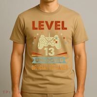 Teenager 13th Birthday Level 13 Unlocked T-Shirt thumb 3