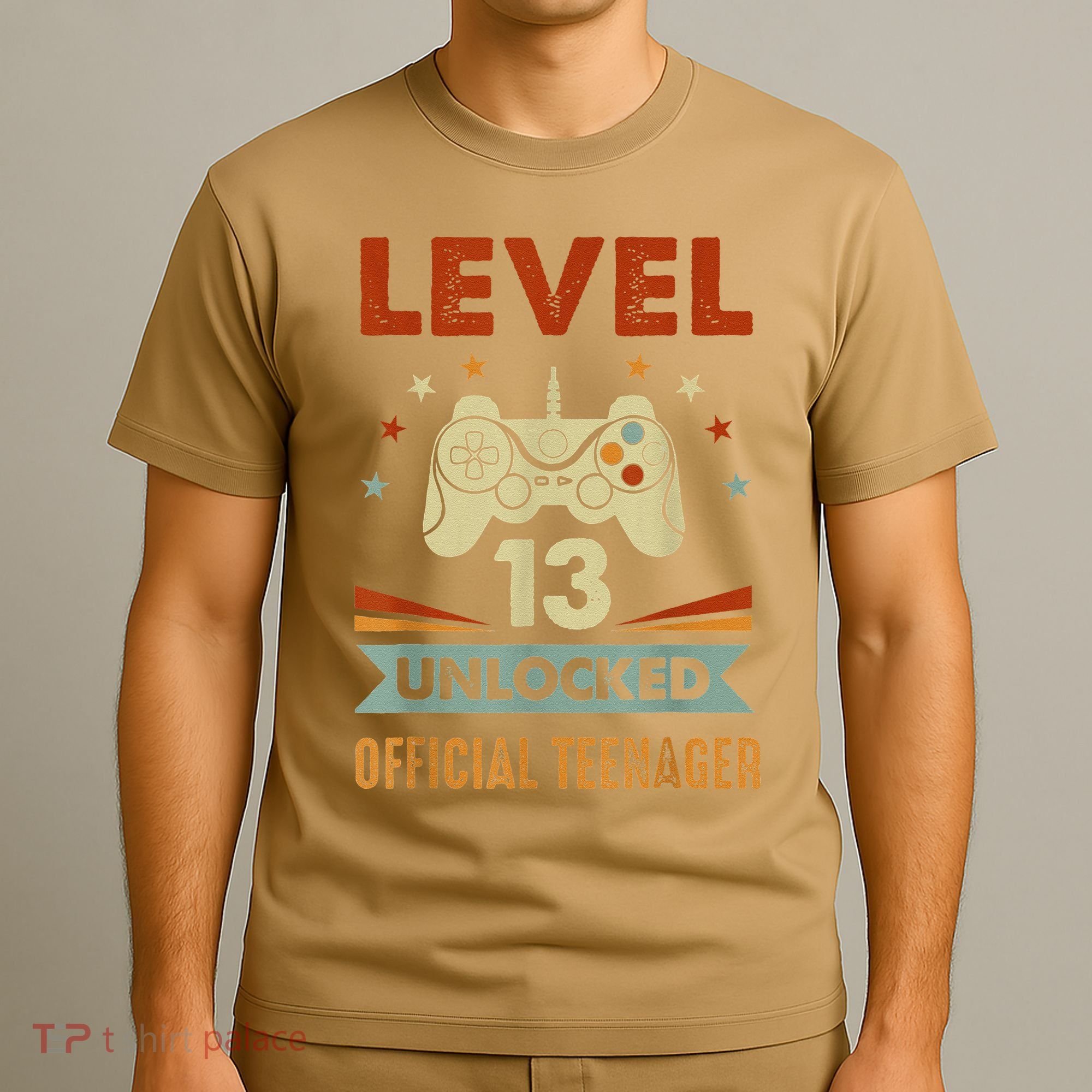 Teenager 13th Birthday Level 13 Unlocked T-Shirt