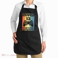Teenager 13th Birthday Gift Level 13 Unlocked Apron thumb 2