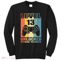 Teenager 13th Birthday Gift Level 13 Unlocked Sweatshirt thumb 0