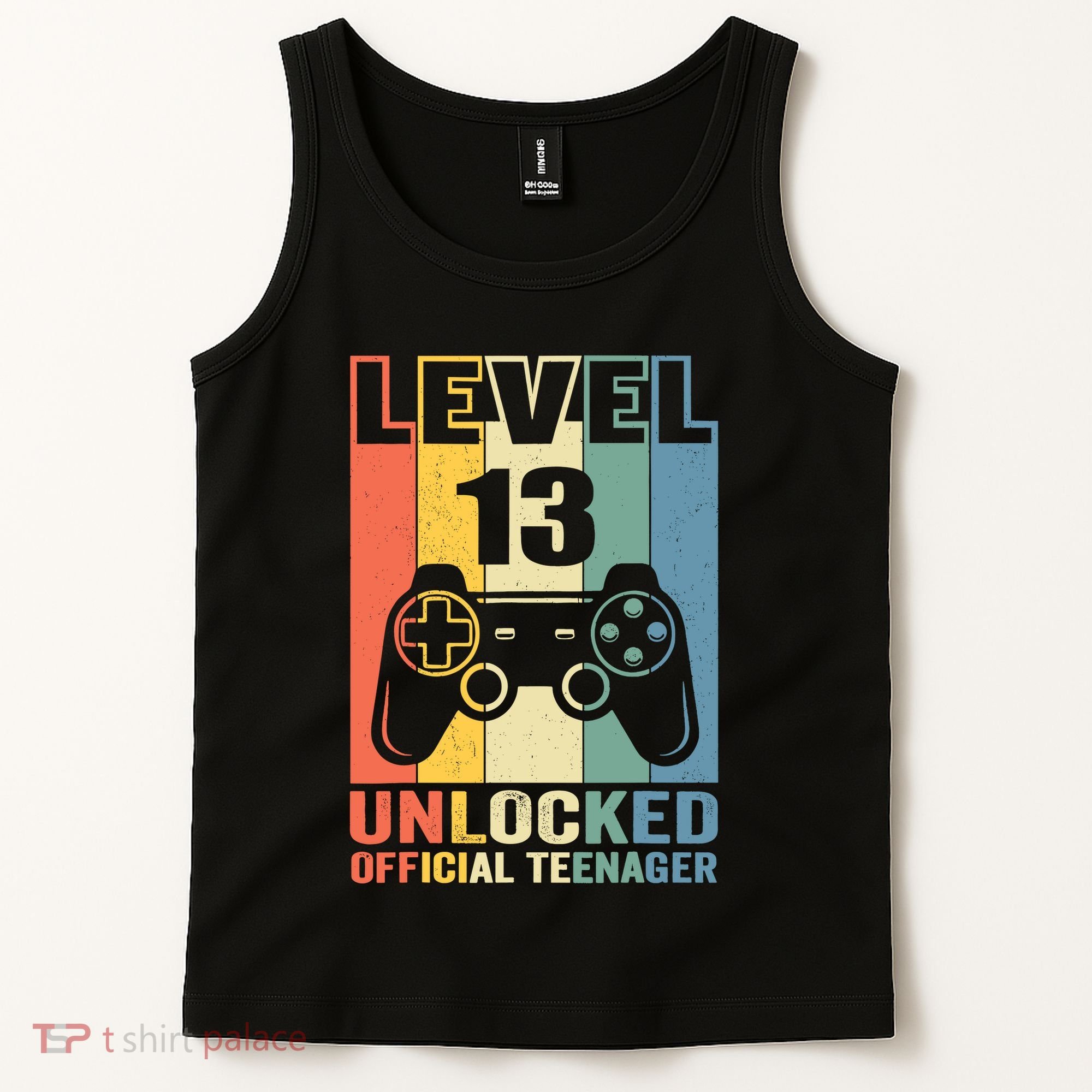 Teenager 13th Birthday Gift Level 13 Unlocked Tank Top