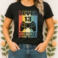 Teenager 13th Birthday Gift Level 13 Unlocked Women's T-Shirt thumb 2
