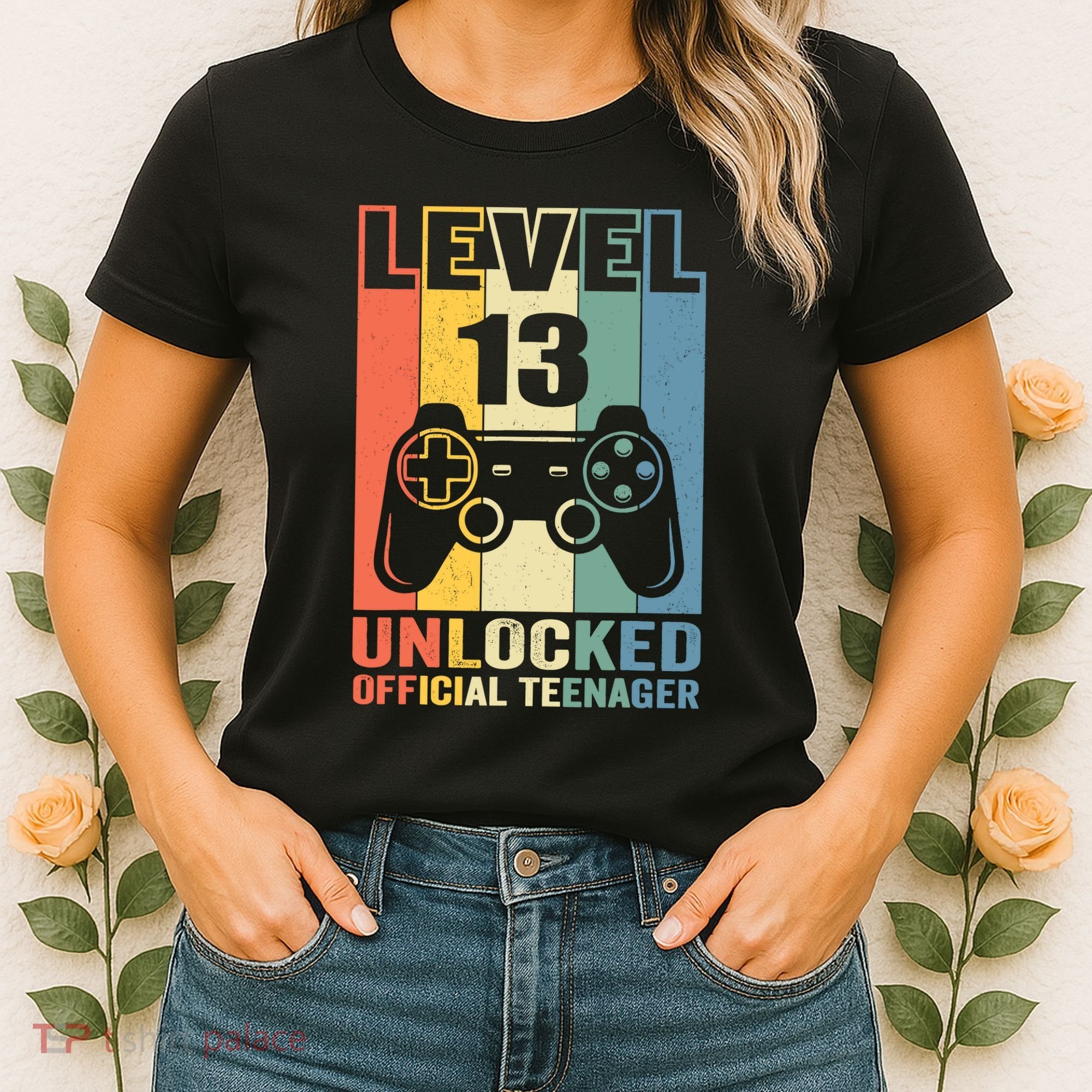 Teenager 13th Birthday Gift Level 13 Unlocked Women's T-Shirt
