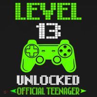 Teenager 13th Birthday Boy Level 13 Unlocked Sweatshirt thumb 3