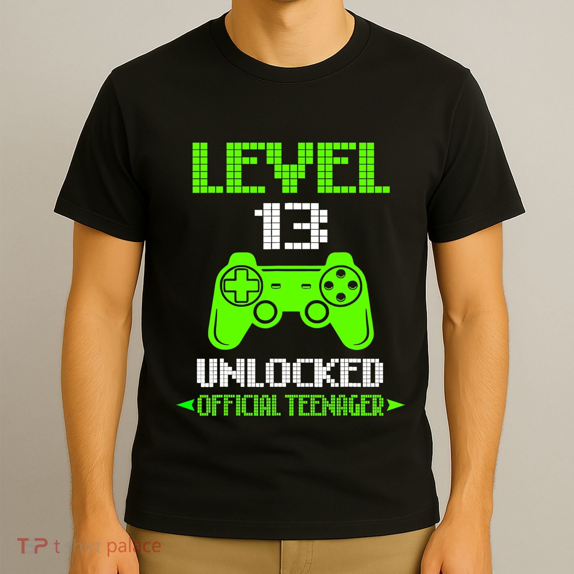 Teenager 13th Birthday Boy Level 13 Unlocked T-Shirt