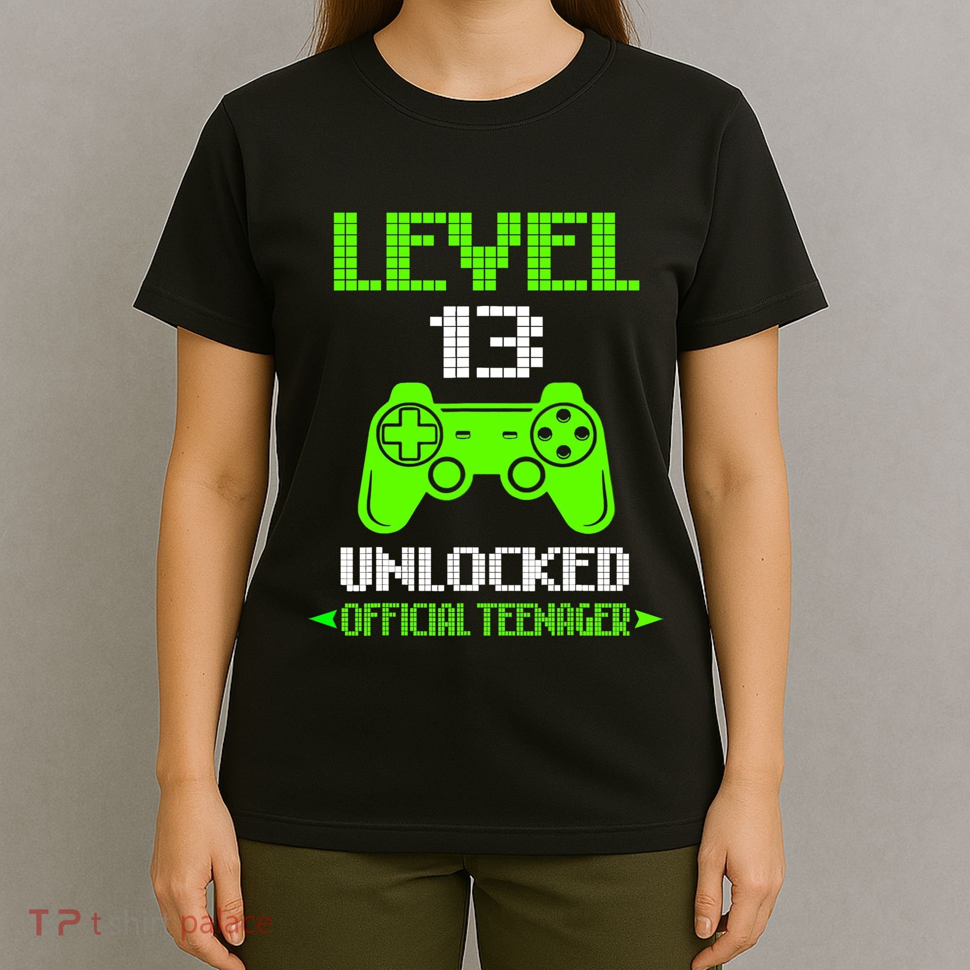 Teenager 13th Birthday Boy Level 13 Unlocked T-Shirt