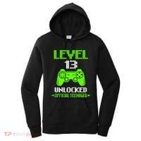 Teenager 13th Birthday Boy Level 13 Unlocked Women's Hoodie thumb 0