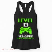 Teenager 13th Birthday Boy Level 13 Unlocked Women's Tank Top thumb 0