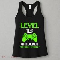 Teenager 13th Birthday Boy Level 13 Unlocked Women's Tank Top thumb 3