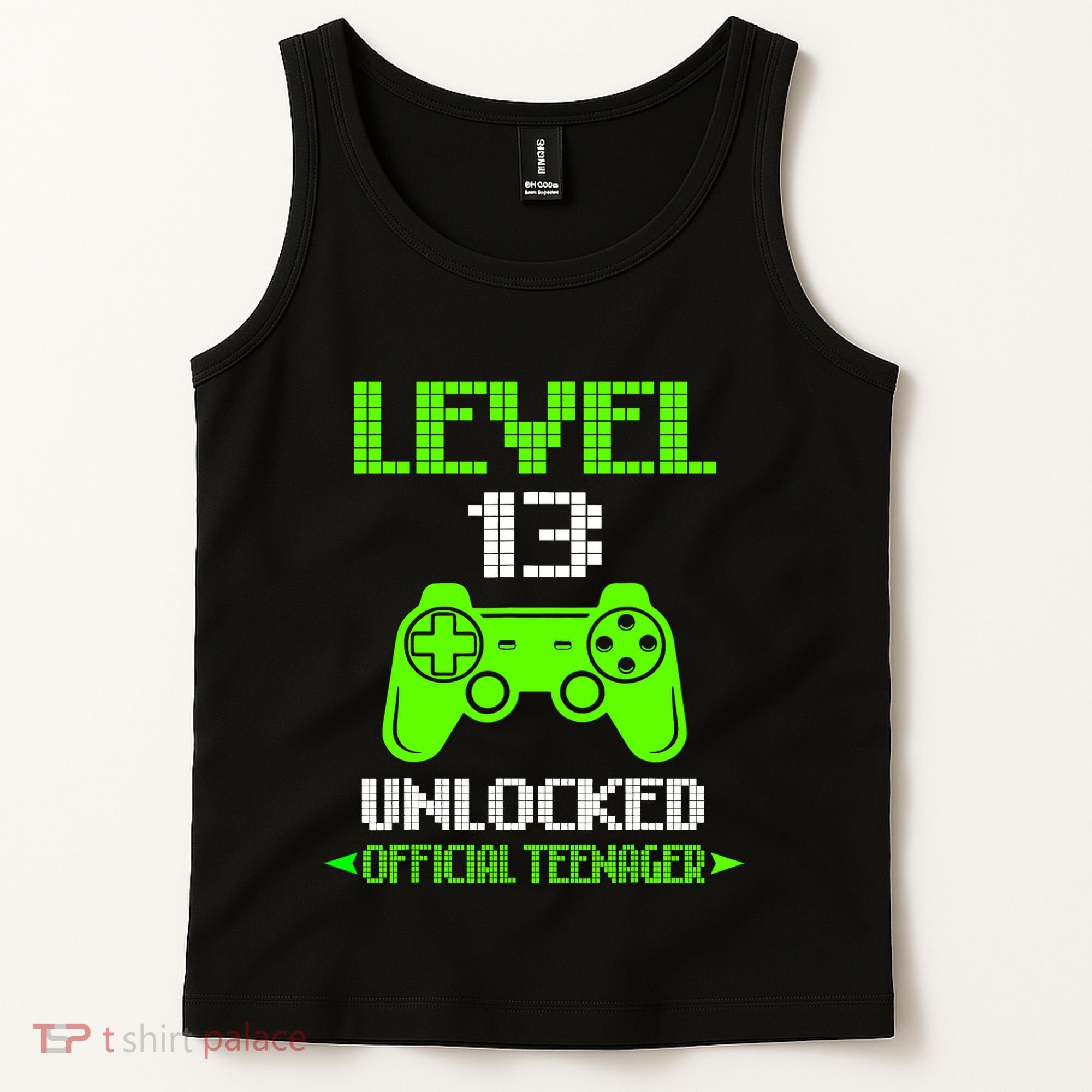 Teenager 13th Birthday Boy Level 13 Unlocked Tank Top