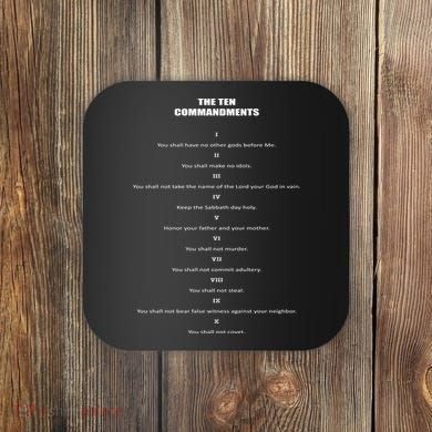 The 10 Commandments Coaster