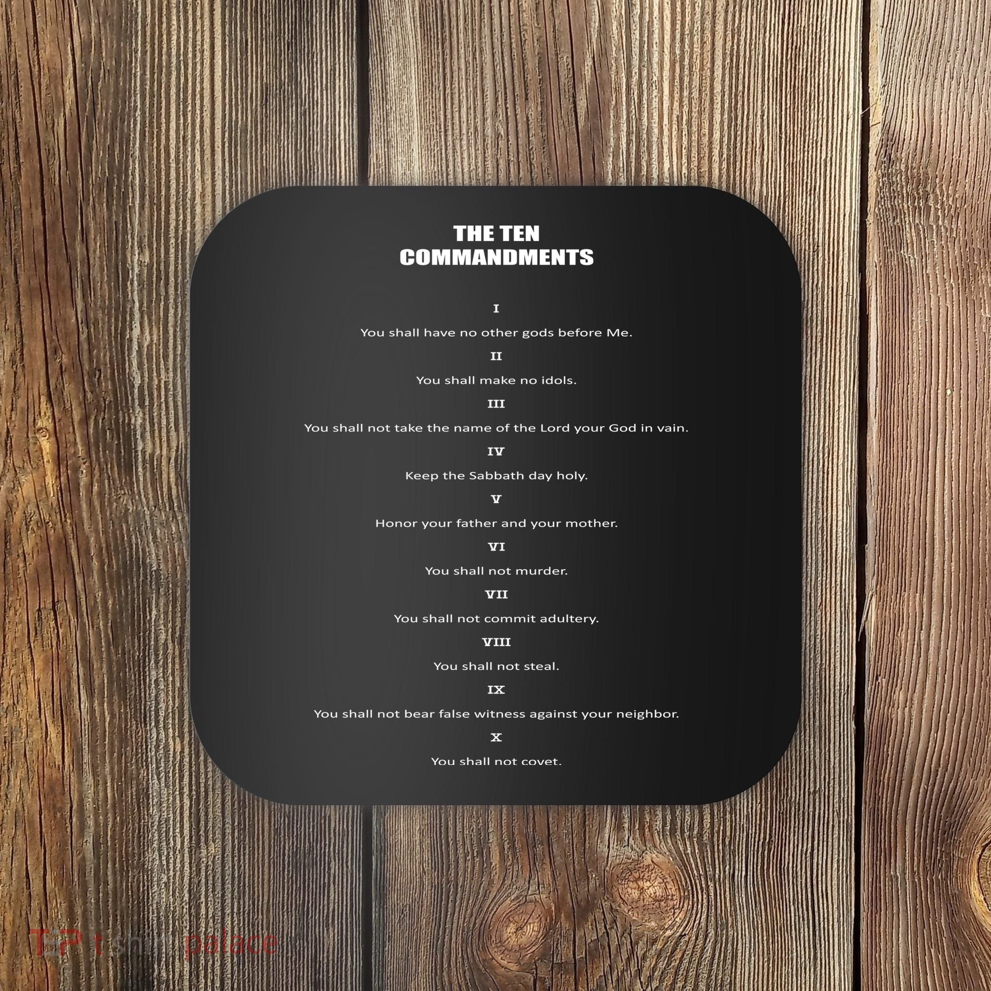 The 10 Commandments Coaster