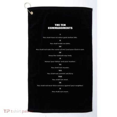 The 10 Commandments Golf Towel
