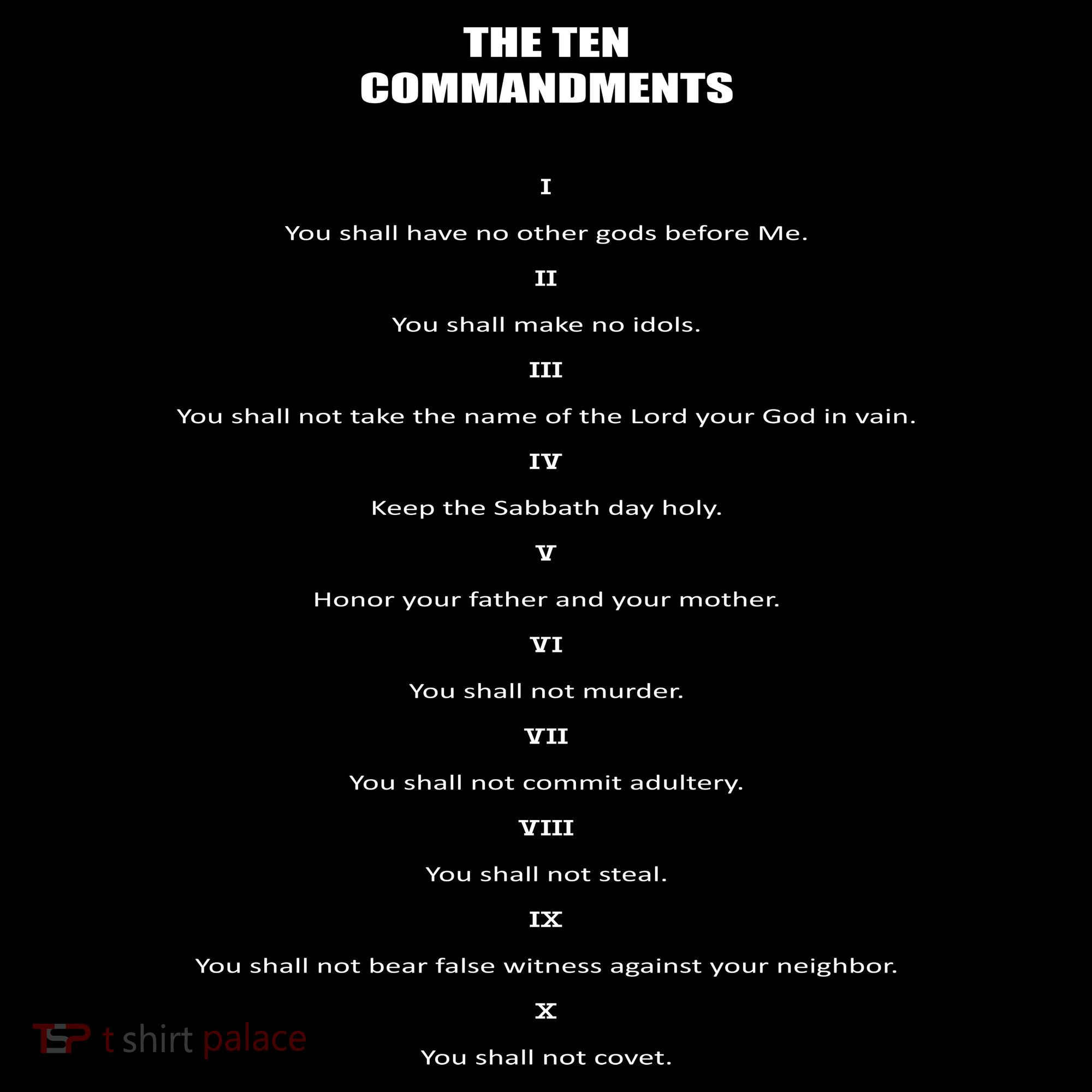 The 10 Commandments Women's T-Shirt