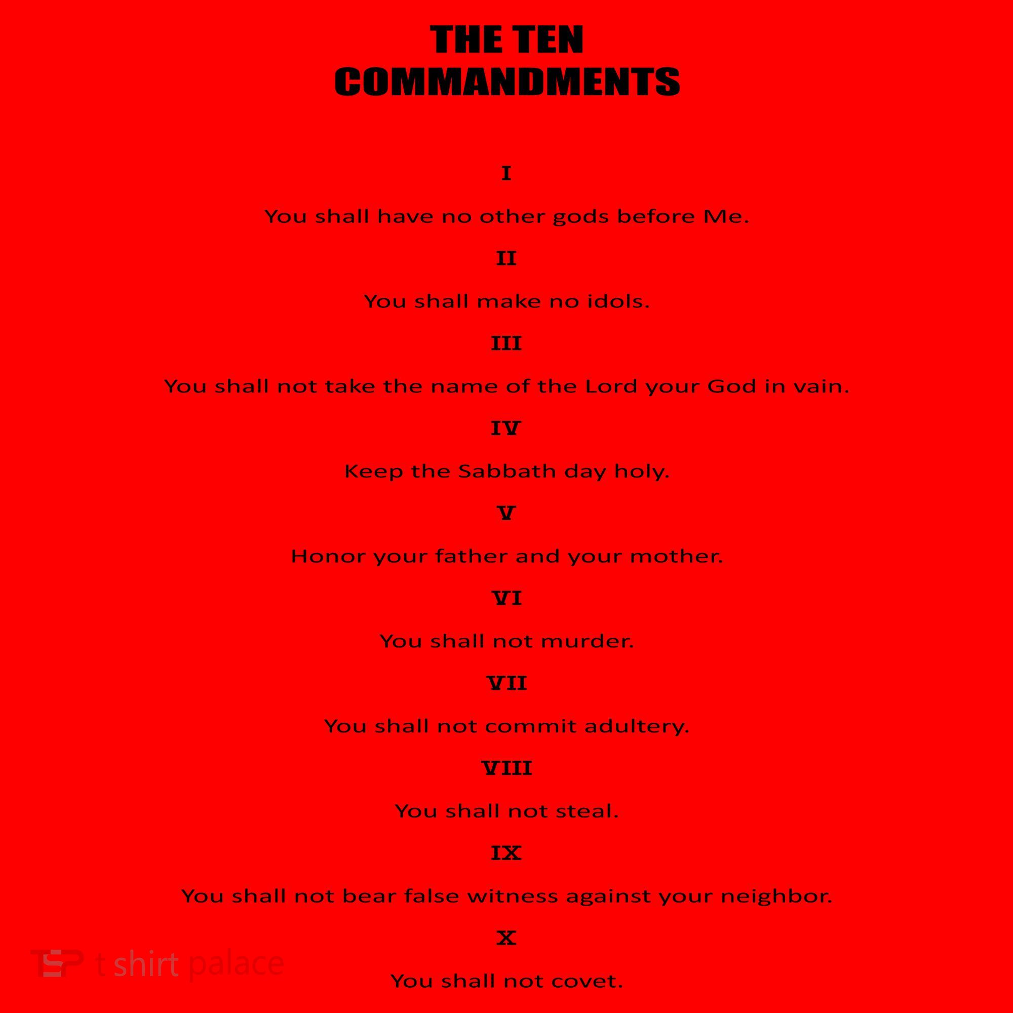 The 10 Commandments Santa Hat