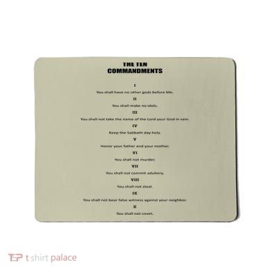 The 10 Commandments Mousepad