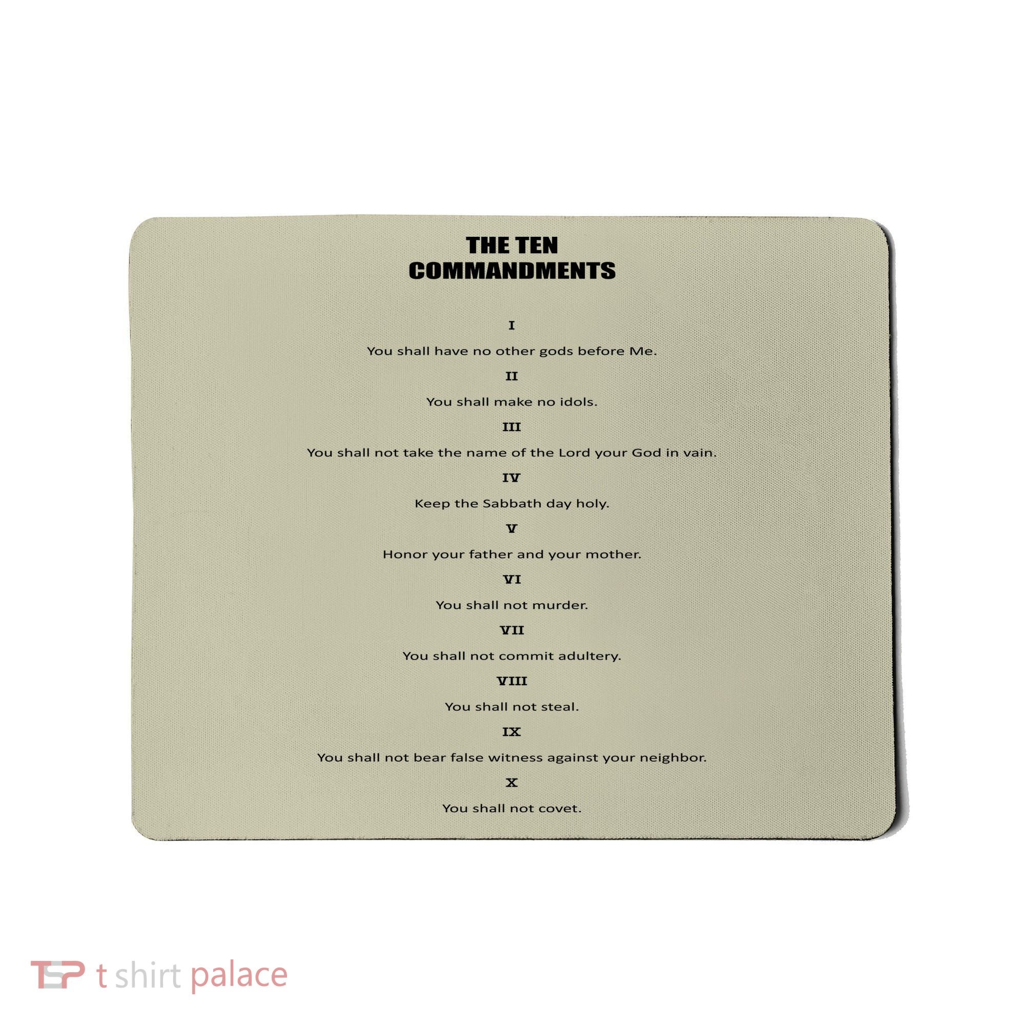 The 10 Commandments Mousepad