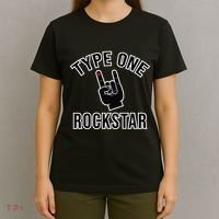 Type 1 Diabetes T1d Rockstar Funny Awareness Diversary T-Shirt thumb 4