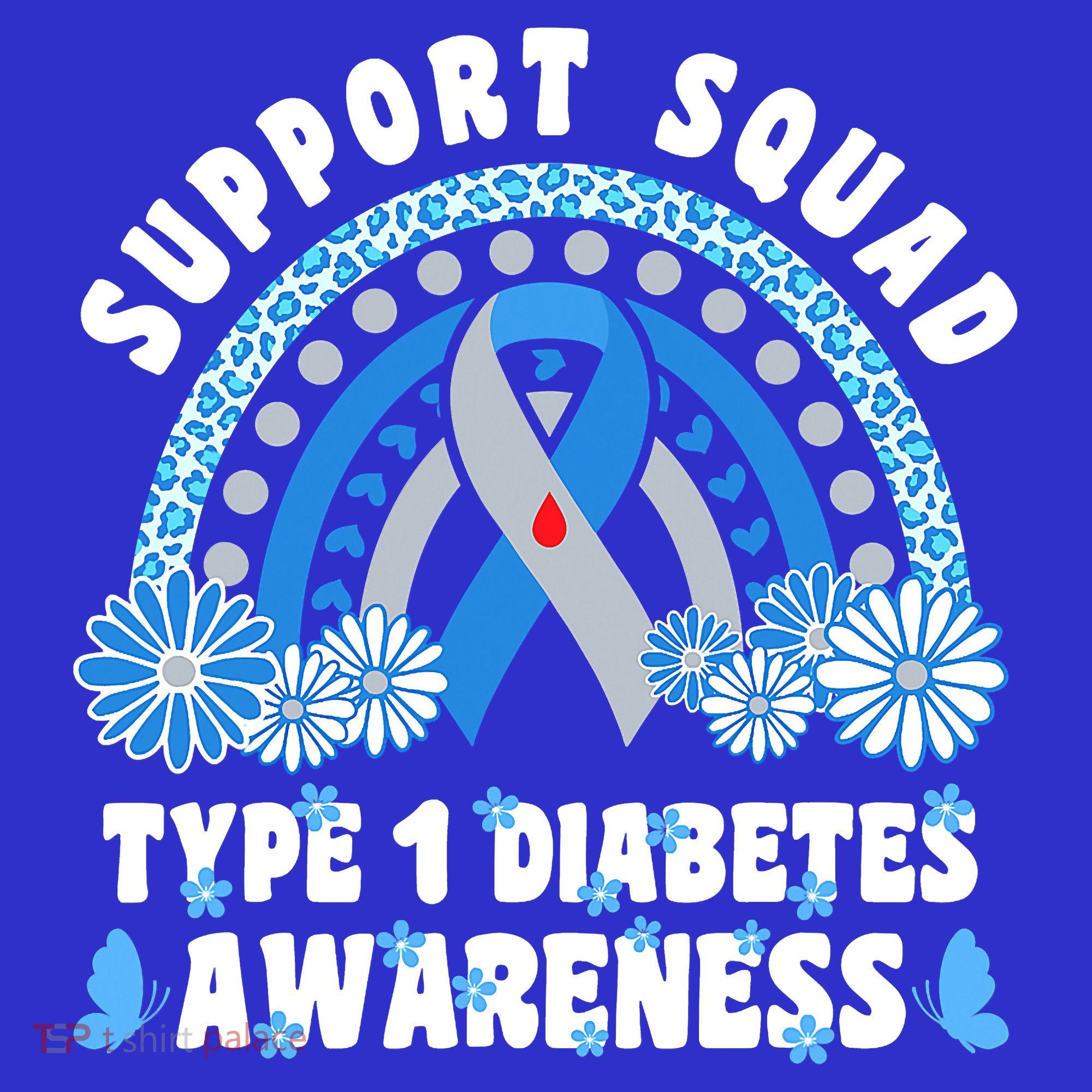 Type 1 Diabetes T1D Support Squad T-Shirt