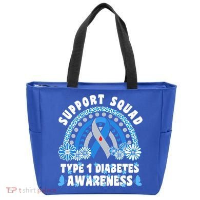 Type 1 Diabetes T1D Support Squad Tote Bag