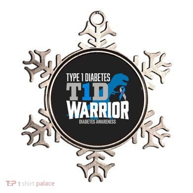 Type 1 Diabetes Awareness Ribbon T1D T Rex Dinosaur Ornament
