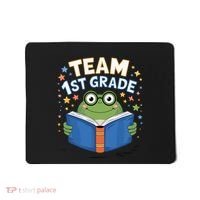 Team 1st Grade Frog Reading Book Stars Book Lover School Mousepad thumb 0