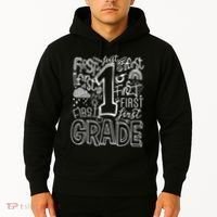 Typography 1st Grade Team Student Teacher Hoodie thumb 2
