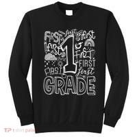 Typography 1st Grade Team Student Teacher Sweatshirt thumb 0