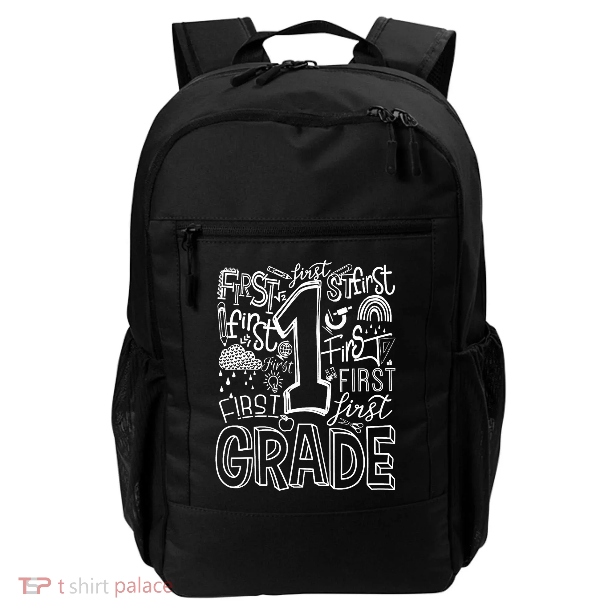 Typography 1st Grade Team Student Teacher Backpack