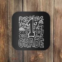 Typography 1st Grade Team Student Teacher Coaster thumb 0
