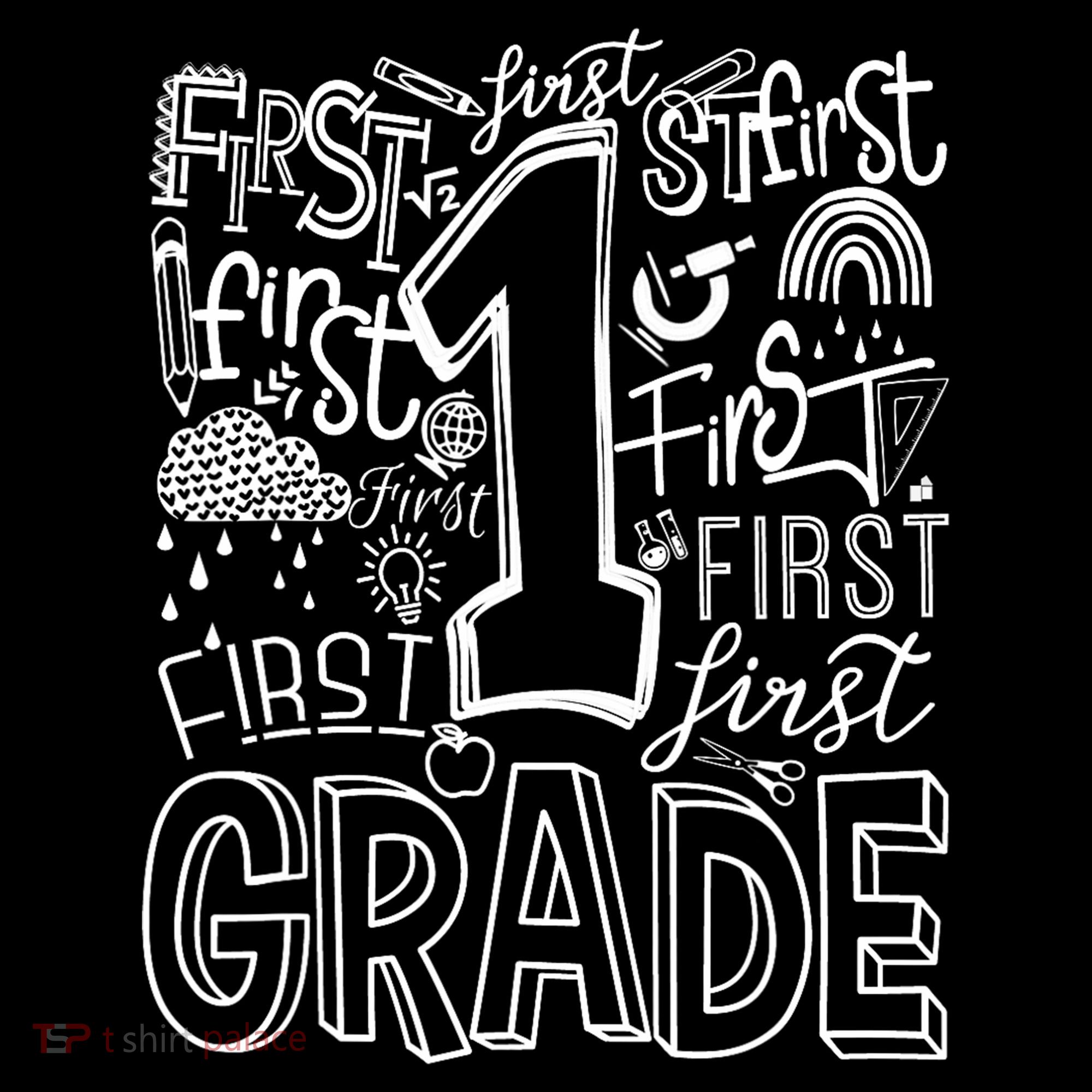 Typography 1st Grade Team Student Teacher Baby Bodysuit