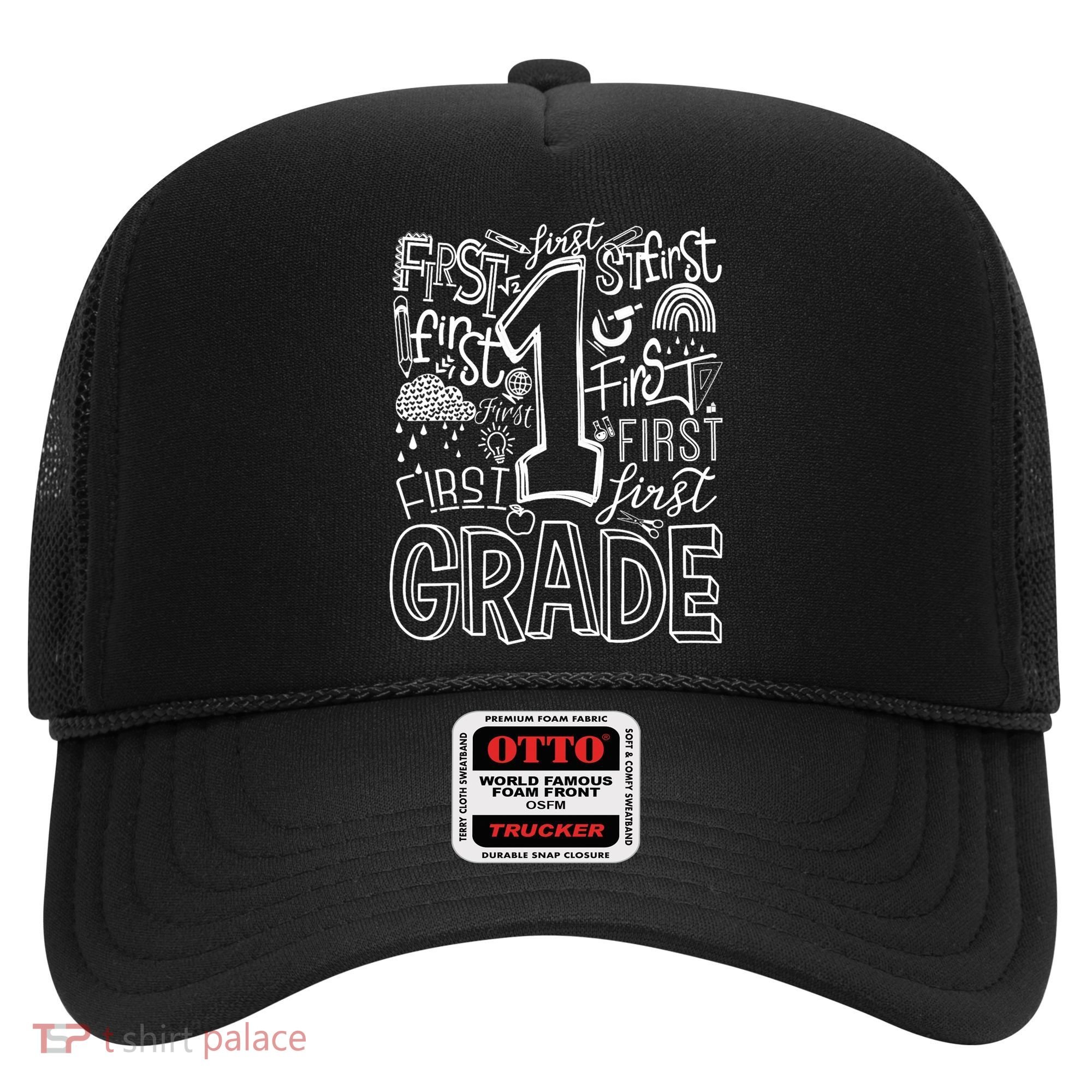 Typography 1st Grade Team Student Teacher Hat
