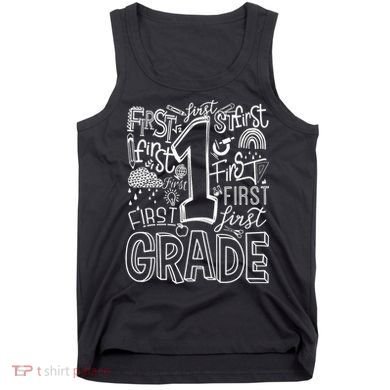 Typography 1st Grade Team Student Teacher Tank Top
