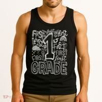 Typography 1st Grade Team Student Teacher Tank Top thumb 3