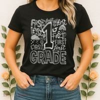 Typography 1st Grade Team Student Teacher Women's T-Shirt thumb 2