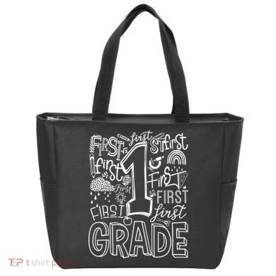 Typography 1st Grade Team Student Teacher Tote Bag
