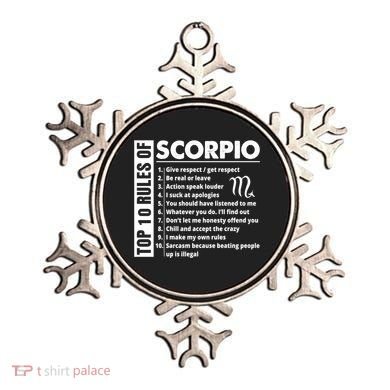 Top 10 Rules Of Scorpio October November Birthday Gift Ornament