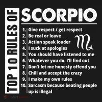 Top 10 Rules Of Scorpio October November Birthday Gift Ornament thumb 1