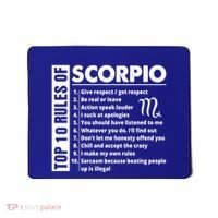 Top 10 Rules Of Scorpio October November Birthday Gift Mousepad thumb 0